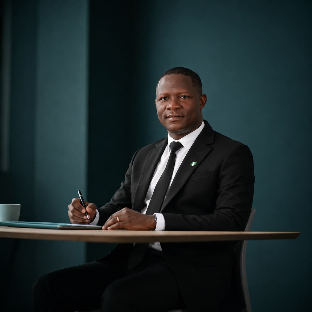 Vincent Dania seated in a professional portrait for AI advisory consultations.